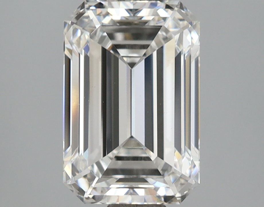 2.79 Carat Emerald Shaped, Ideal Cut, E Color, VVS2 Clarity, IGI Certified Lab Grown Diamond