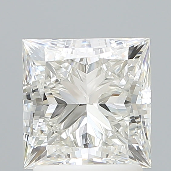 2.09 Carat Princess Shaped, Ideal Cut, F Color, VVS1 Clarity, IGI Certified Lab Grown Diamond