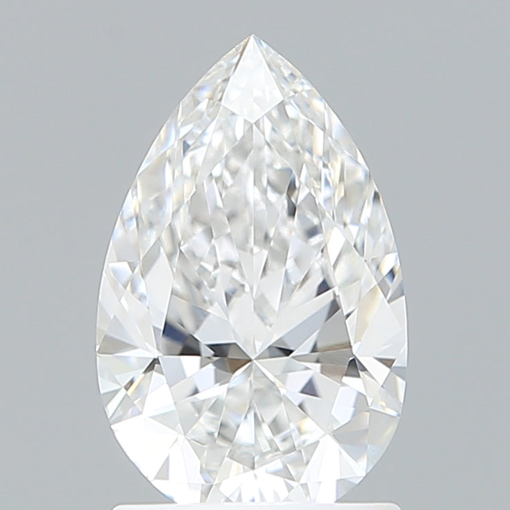 1.51 Carat Pear Shaped, Ideal Cut, D Color, VVS2 Clarity, IGI Certified Lab Grown Diamond
