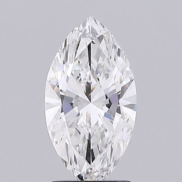 1.50 Carat Marquise Shaped, Ideal Cut, E Color, VVS2 Clarity, IGI Certified Lab Grown Diamond
