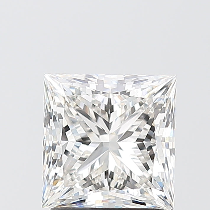 2.09 Carat Princess Shaped, Ideal Cut, F Color, VS1 Clarity, IGI Certified Lab Grown Diamond