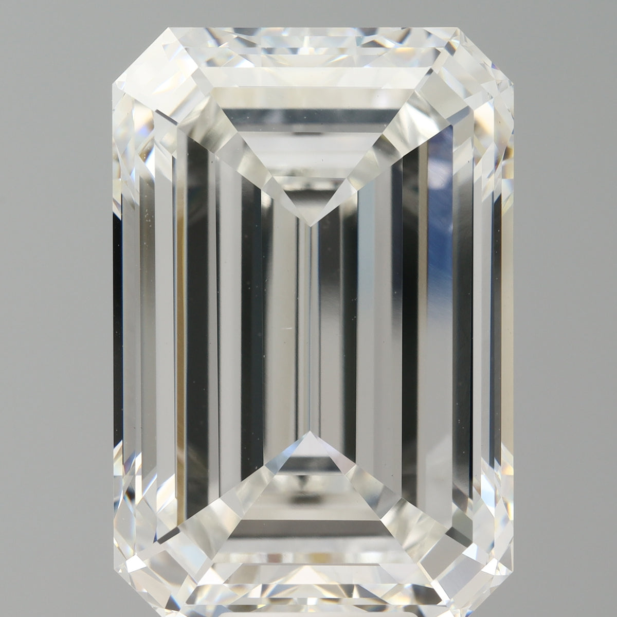 13.00 Carat Emerald Shaped, Ideal Cut, F Color, VVS2 Clarity, IGI Certified Lab Grown Diamond