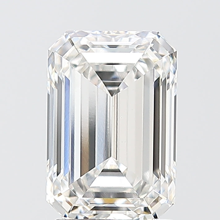 2.57 Carat Emerald Shaped, Ideal Cut, E Color, VS1 Clarity, IGI Certified Lab Grown Diamond