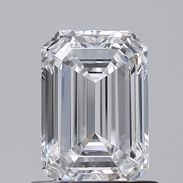 1.02 Carat Emerald Shaped, Excellent Cut, D Color, VVS1 Clarity, IGI Certified Lab Grown Diamond