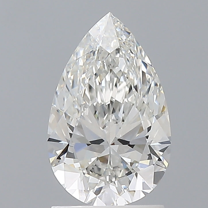 1.57 Carat Pear Shaped, Ideal Cut, F Color, VS1 Clarity, IGI Certified Lab Grown Diamond
