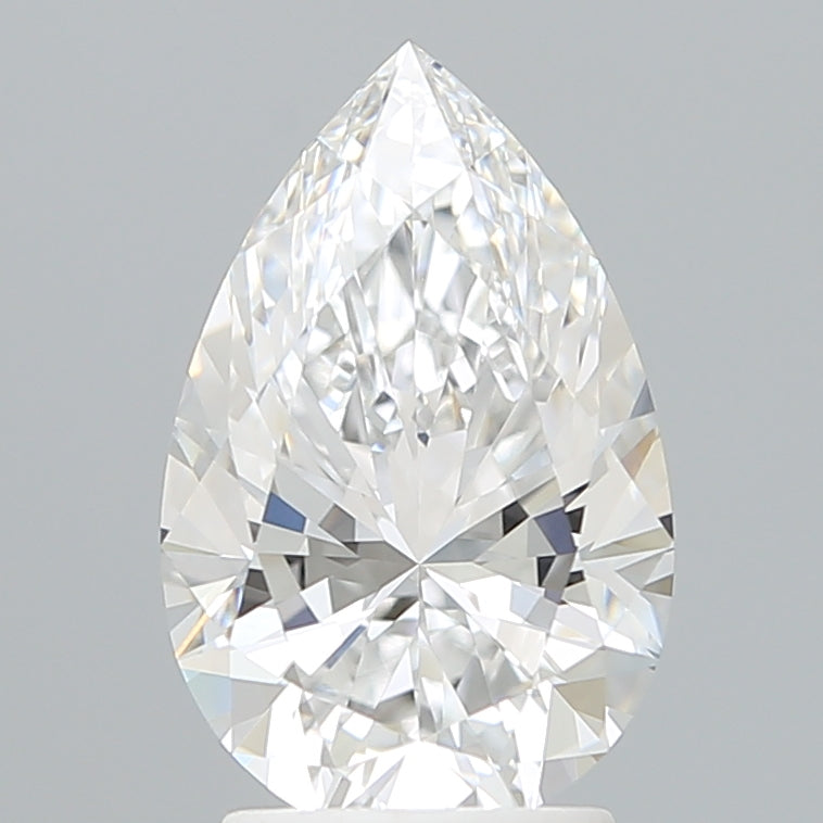 2.70 Carat Pear Shaped, Ideal Cut, E Color, VVS1 Clarity, IGI Certified Lab Grown Diamond