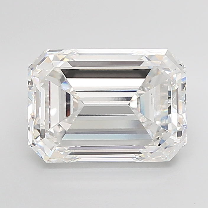 10.07 Carat Emerald Shaped, Excellent Cut, E Color, VVS2 Clarity, IGI Certified Lab Grown Diamond