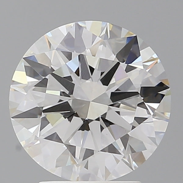 3.09 Carat Round Shaped, Excellent Cut, F Color, VVS2 Clarity, IGI Certified Lab Grown Diamond