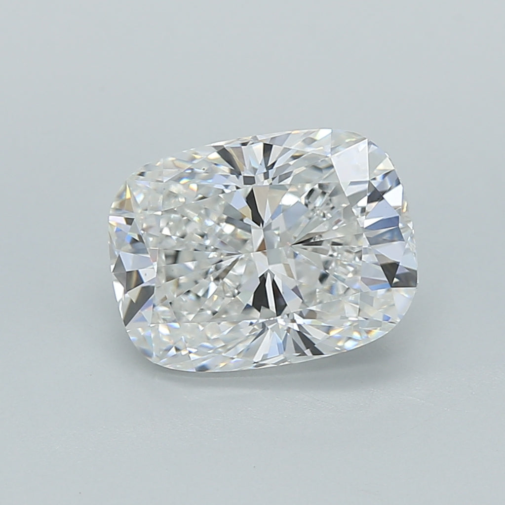 2.57 Carat Cushion Shaped, Ideal Cut, E Color, VVS2 Clarity, IGI Certified Lab Grown Diamond