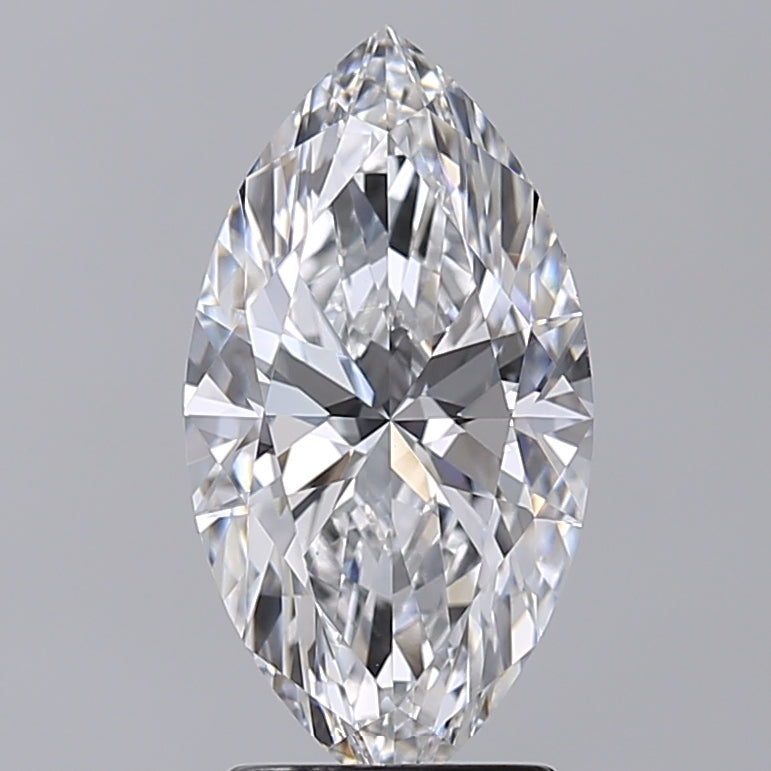 2.52 Carat Marquise Shaped, Excellent Cut, E Color, VVS2 Clarity, IGI Certified Lab Grown Diamond