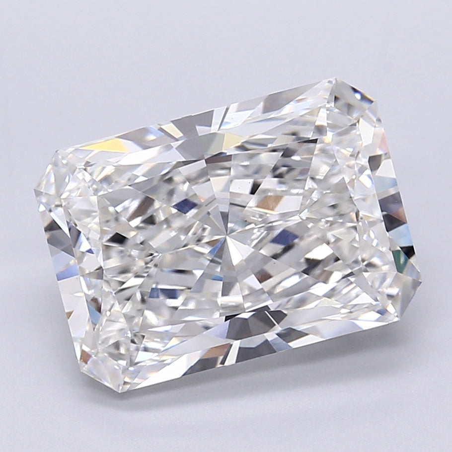 8.16 Carat Radiant Shaped, Very Good Cut, E Color, VS1 Clarity, IGI Certified Lab Grown Diamond