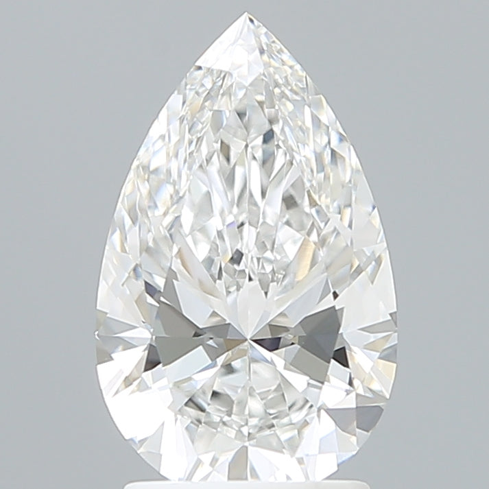 2.18 Carat Pear Shaped, Ideal Cut, D Color, VVS1 Clarity, IGI Certified Lab Grown Diamond