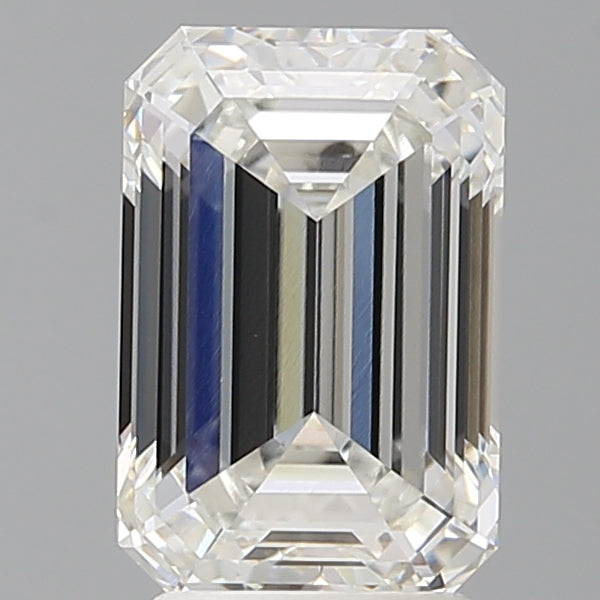 3.09 Carat Emerald Shaped, Ideal Cut, F Color, VVS1 Clarity, IGI Certified Lab Grown Diamond