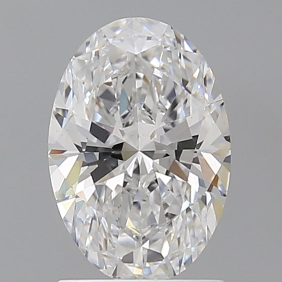 1.59 Carat Oval Shaped, Ideal Cut, D Color, VS2 Clarity, IGI Certified Lab Grown Diamond