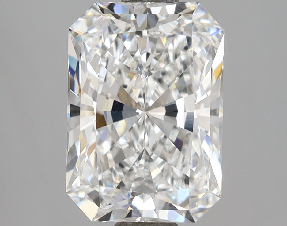 2.59 Carat Radiant Shaped, Ideal Cut, E Color, VVS2 Clarity, IGI Certified Lab Grown Diamond