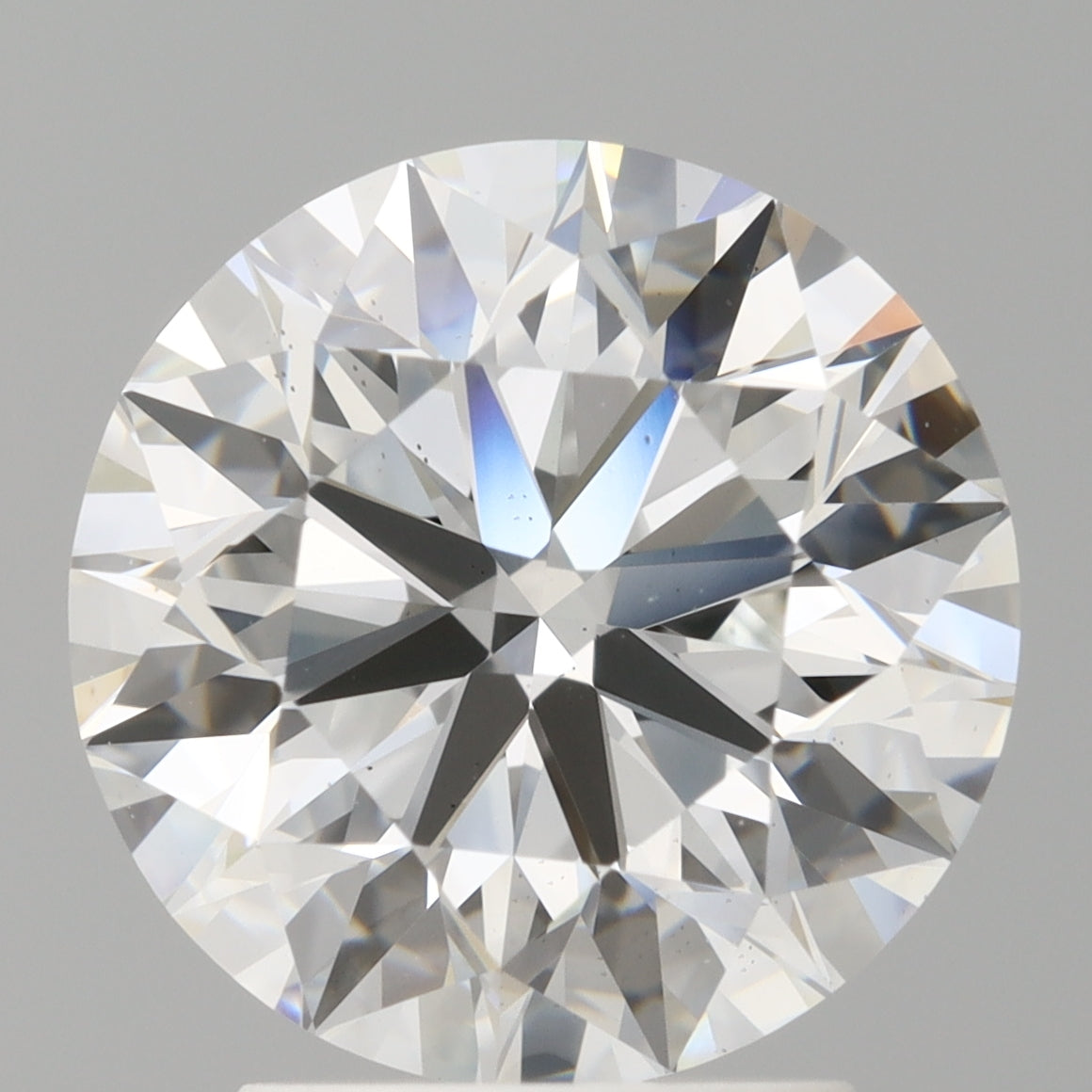 3.04 Carat Round Shaped, Excellent Cut, F Color, VS2 Clarity, IGI Certified Lab Grown Diamond
