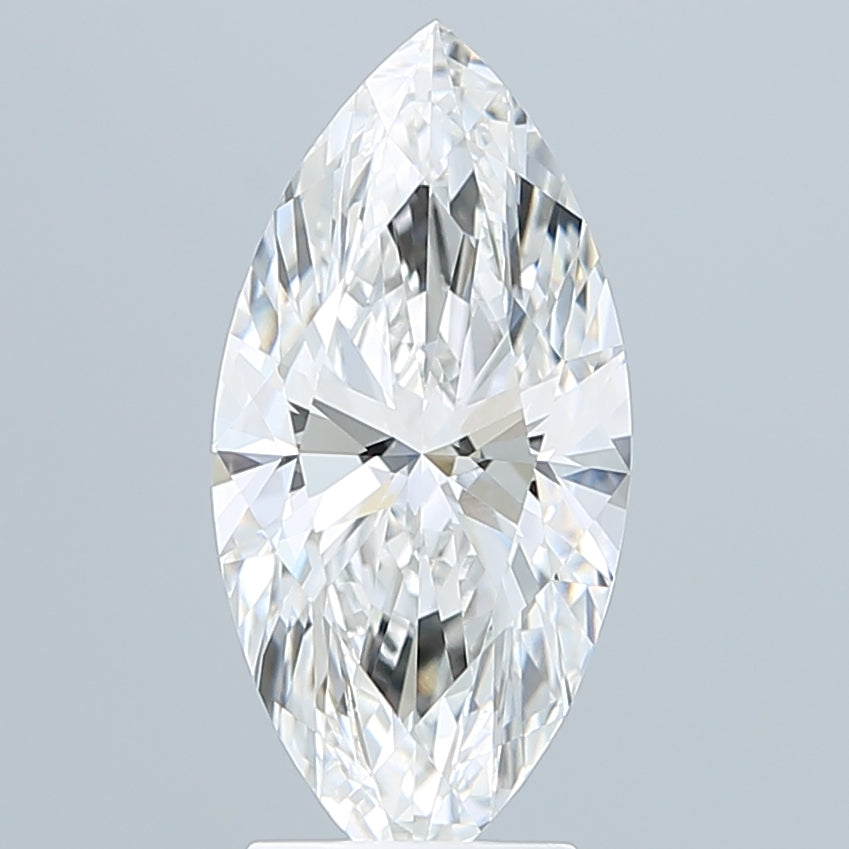 3.11 Carat Marquise Shaped, Ideal Cut, F Color, VVS2 Clarity, IGI Certified Lab Grown Diamond