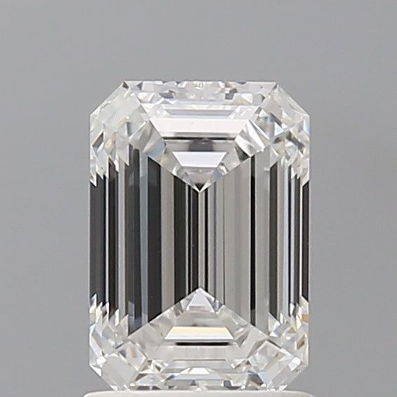 1.60 Carat Emerald Shaped, Ideal Cut, E Color, VVS2 Clarity, IGI Certified Lab Grown Diamond
