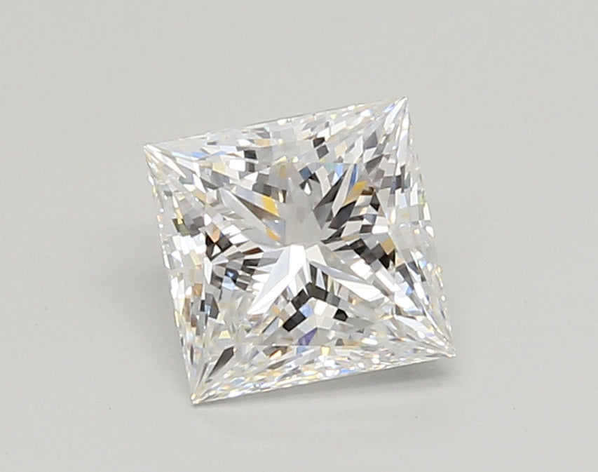 1.31 Carat Princess Shaped, Ideal Cut, D Color, VVS2 Clarity, IGI Certified Lab Grown Diamond