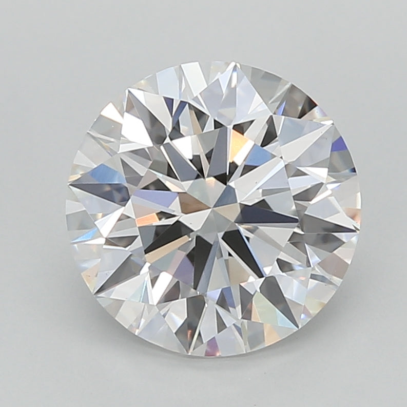 2.54 Carat Round Shaped, Ideal Cut, E Color, VVS2 Clarity, IGI Certified Lab Grown Diamond