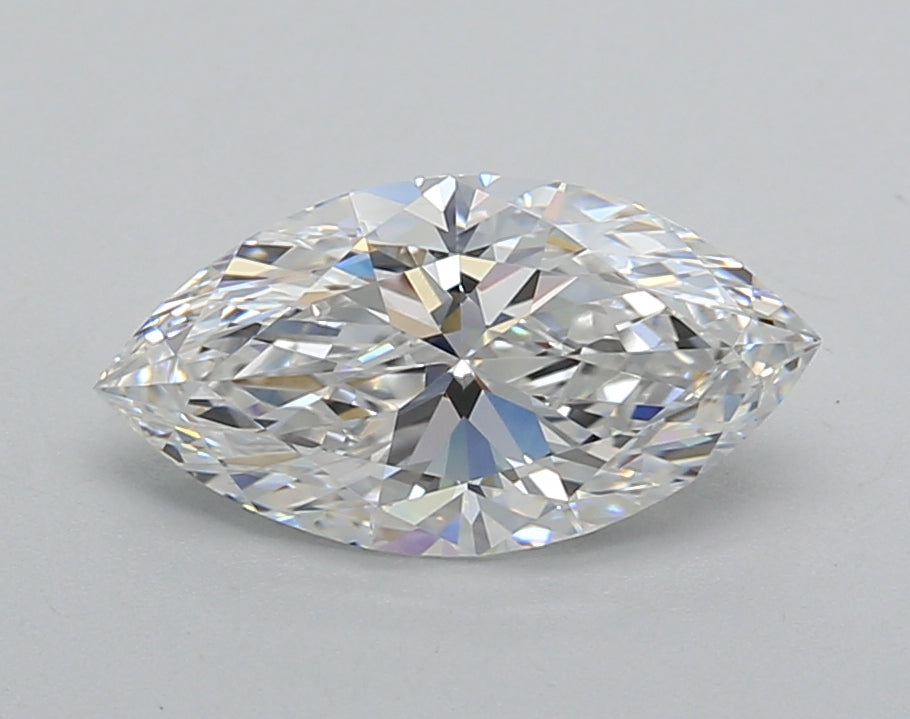 1.52 Carat Marquise Shaped, Excellent Cut, D Color, VVS2 Clarity, IGI Certified Lab Grown Diamond