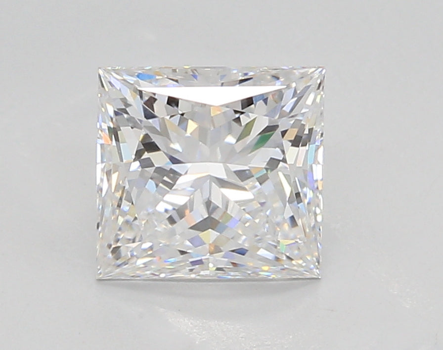 2.05 Carat Princess Shaped, Ideal Cut, D Color, VS1 Clarity, GIA Certified Lab Grown Diamond