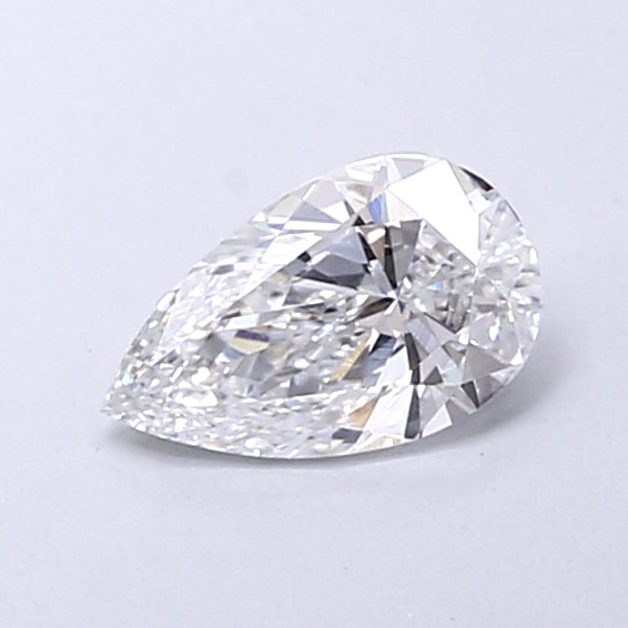 0.69 Carat Pear Shaped, Very Good Cut, D Color, VVS2 Clarity, IGI Certified Lab Grown Diamond