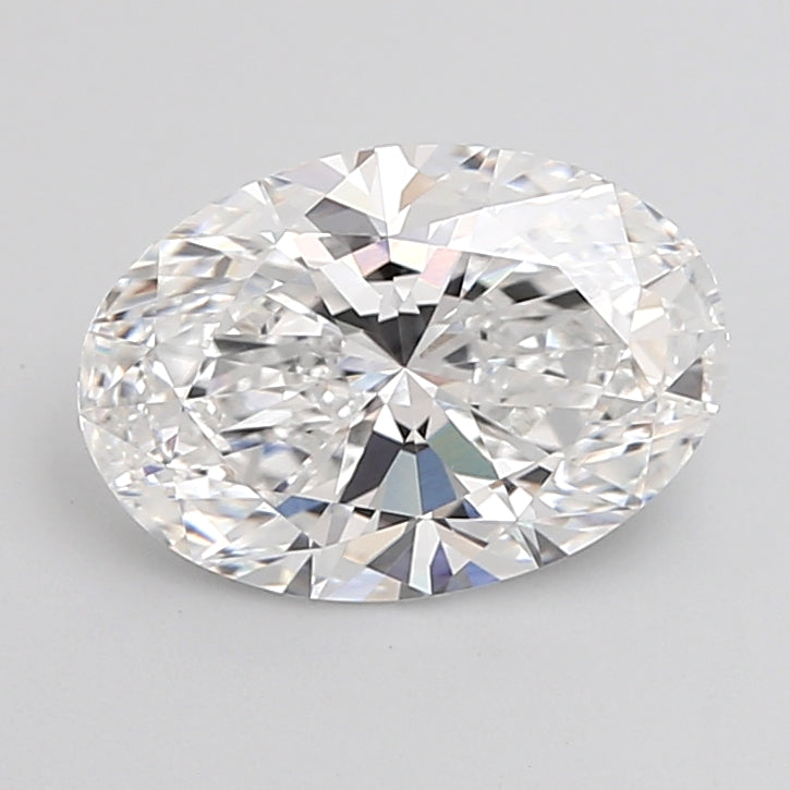 3.09 Carat Oval Shaped, Ideal Cut, D Color, VVS2 Clarity, IGI Certified Lab Grown Diamond