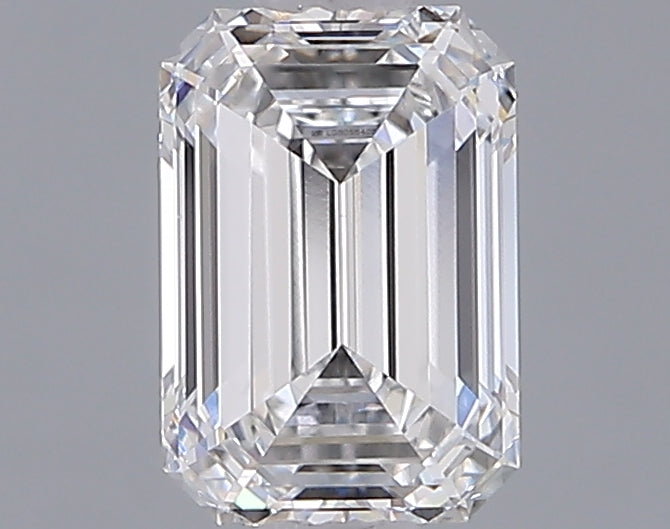1.28 Carat Emerald Shaped, Ideal Cut, D Color, VVS1 Clarity, IGI Certified Lab Grown Diamond