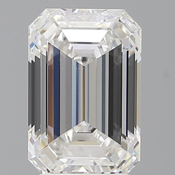 2.59 Carat Emerald Shaped, Ideal Cut, E Color, VVS2 Clarity, IGI Certified Lab Grown Diamond