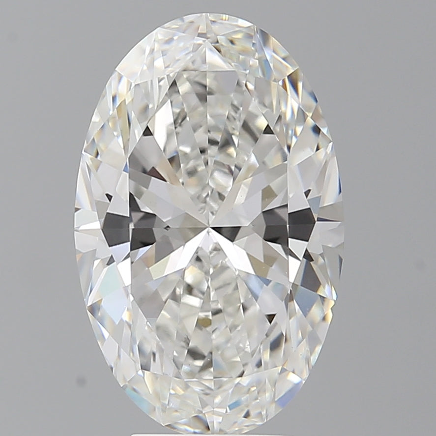 5.59 Carat Oval Shaped, Ideal Cut, F Color, VVS2 Clarity, IGI Certified Lab Grown Diamond