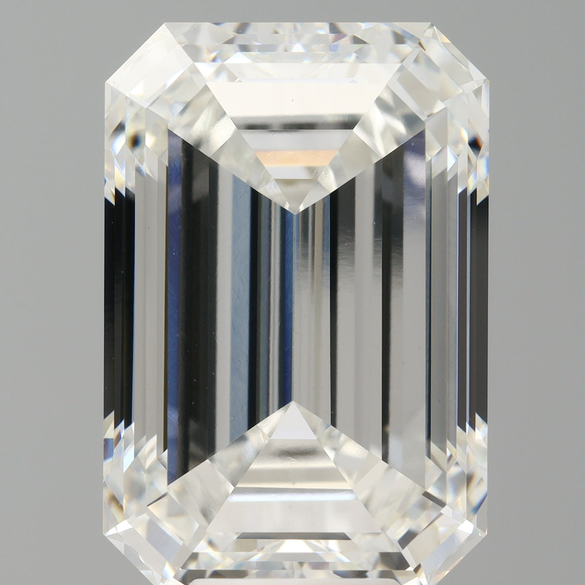 10.09 Carat Emerald Shaped, Ideal Cut, F Color, VVS2 Clarity, IGI Certified Lab Grown Diamond