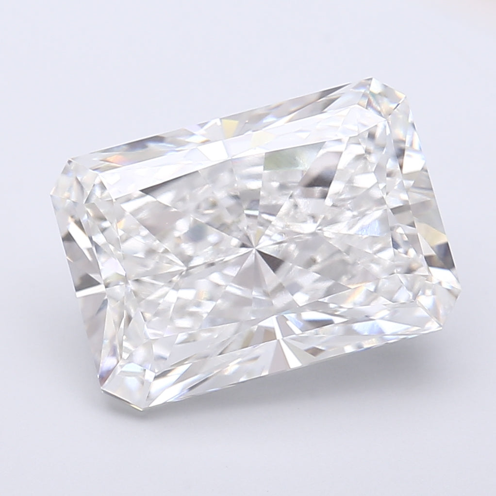 7.89 Carat Radiant Shaped, Very Good Cut, E Color, VVS2 Clarity, IGI Certified Lab Grown Diamond