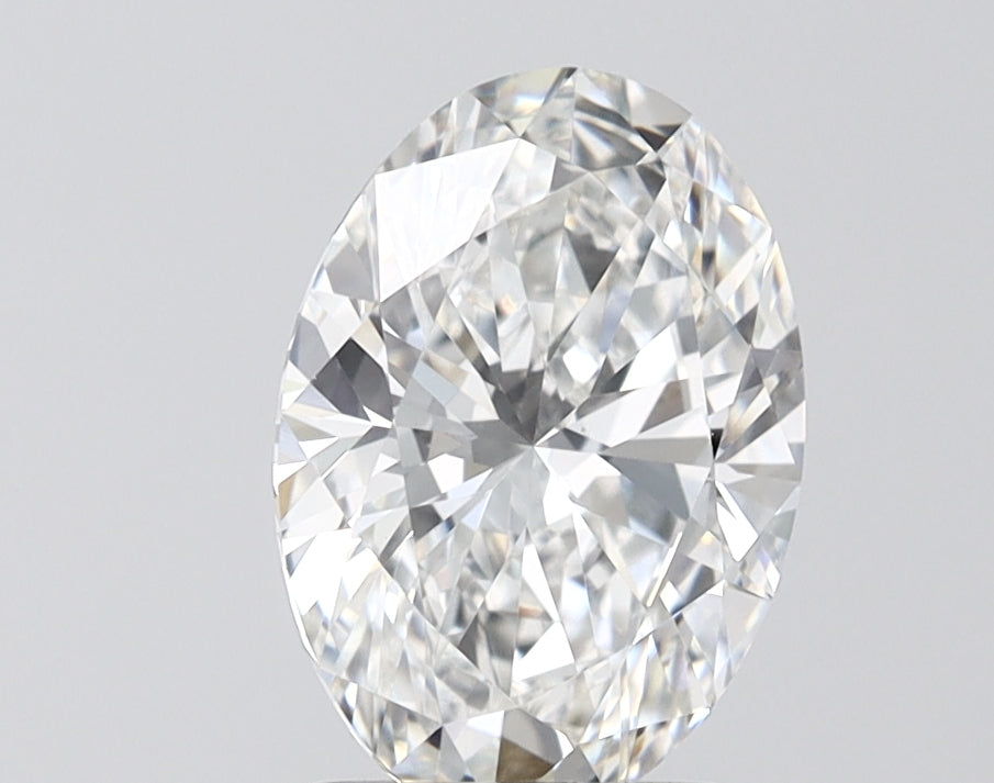2.07 Carat Oval Shaped, Ideal Cut, F Color, VVS2 Clarity, IGI Certified Lab Grown Diamond