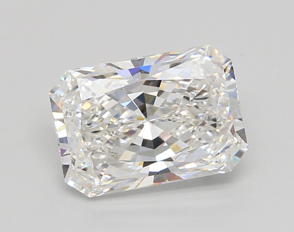 3.07 Carat Radiant Shaped, Ideal Cut, E Color, VVS1 Clarity, IGI Certified Lab Grown Diamond
