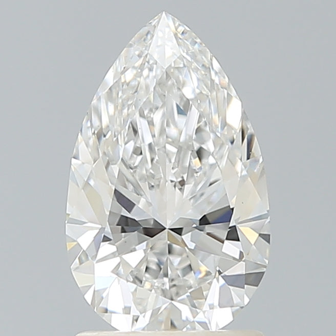 1.67 Carat Pear Shaped, Ideal Cut, E Color, VS1 Clarity, IGI Certified Lab Grown Diamond