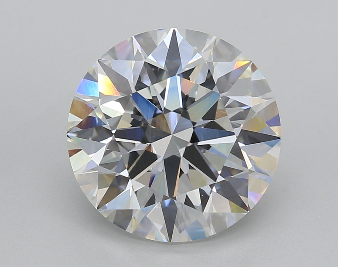 5.03 Carat Round Shaped, Ideal Cut, E Color, VVS2 Clarity, IGI Certified Lab Grown Diamond