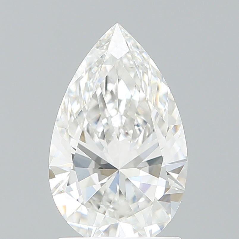1.54 Carat Pear Shaped, Excellent Cut, E Color, VVS2 Clarity, IGI Certified Lab Grown Diamond