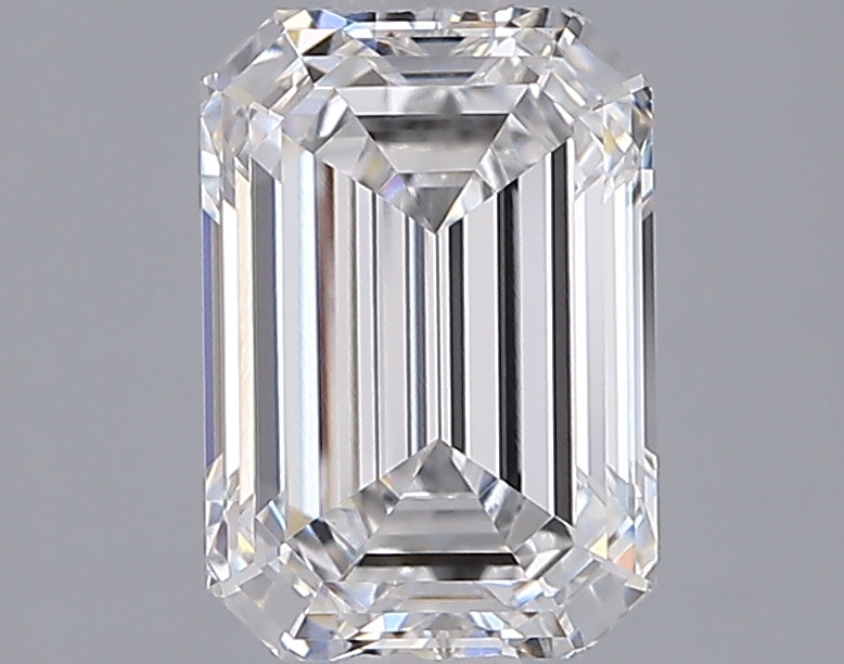 2.02 Carat Emerald Shaped, Ideal Cut, D Color, VVS2 Clarity, IGI Certified Lab Grown Diamond