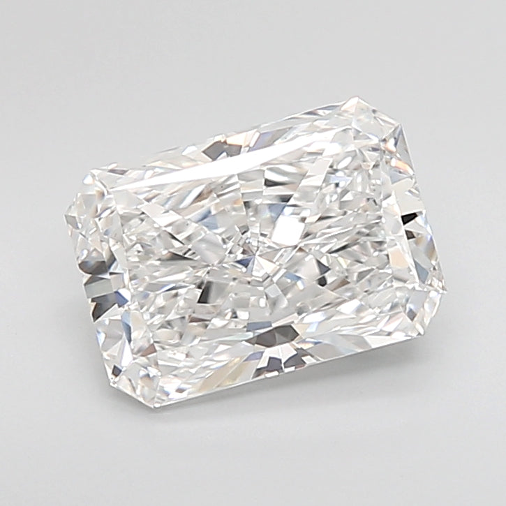 2.57 Carat Radiant Shaped, Ideal Cut, E Color, VS1 Clarity, IGI Certified Lab Grown Diamond