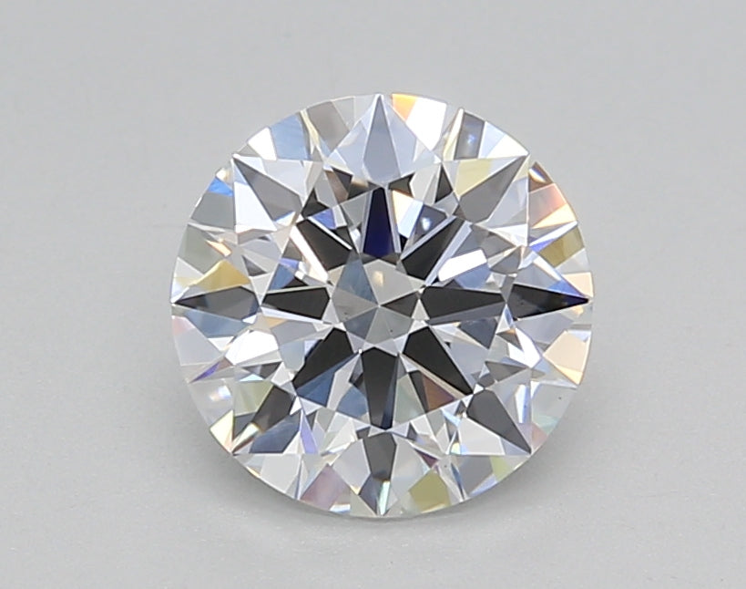 1.29 Carat Round Shaped, Ideal Cut, D Color, VVS2 Clarity, IGI Certified Lab Grown Diamond
