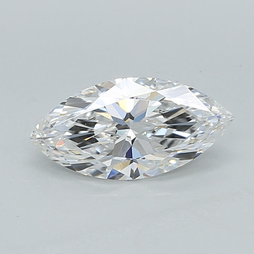1.01 Carat Marquise Shaped, Ideal Cut, D Color, VVS2 Clarity, IGI Certified Lab Grown Diamond