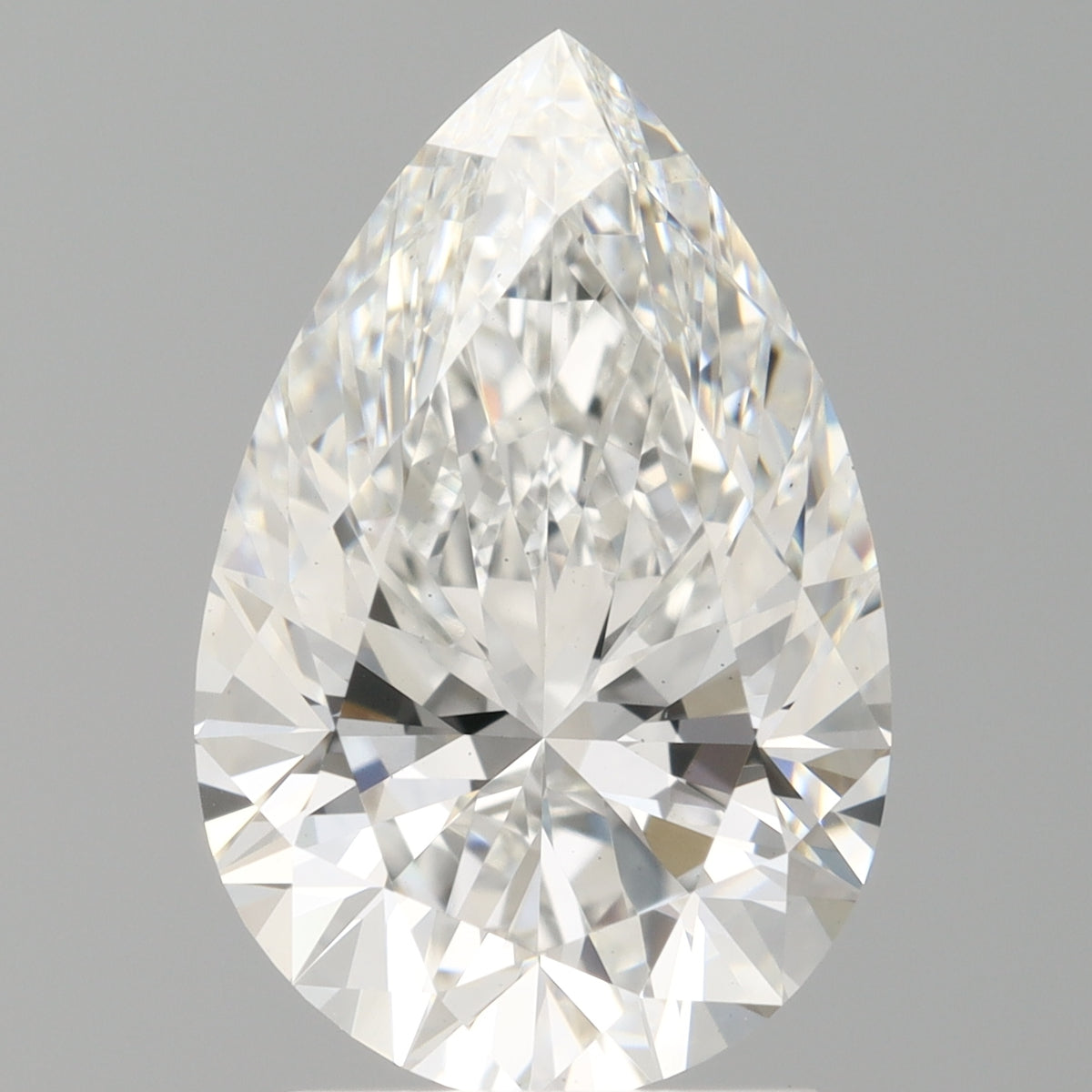 2.54 Carat Pear Shaped, Ideal Cut, E Color, VS1 Clarity, IGI Certified Lab Grown Diamond