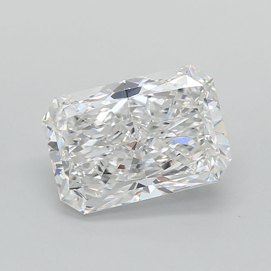 2.05 Carat Radiant Shaped, Ideal Cut, D Color, VS1 Clarity, IGI Certified Lab Grown Diamond