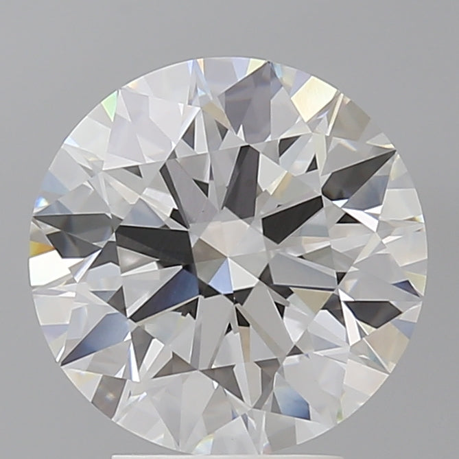 4.10 Carat Round Shaped, Ideal Cut, E Color, VVS2 Clarity, IGI Certified Lab Grown Diamond
