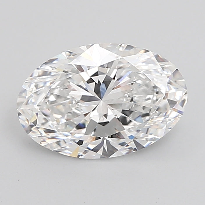 4.10 Carat Oval Shaped, Ideal Cut, D Color, VVS2 Clarity, IGI Certified Lab Grown Diamond
