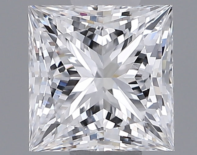 0.74 Carat Princess Shaped, Ideal Cut, D Color, VS1 Clarity, IGI Certified Lab Grown Diamond