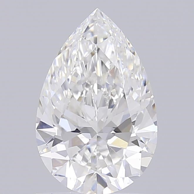 1.26 Carat Pear Shaped, Ideal Cut, D Color, VVS2 Clarity, IGI Certified Lab Grown Diamond