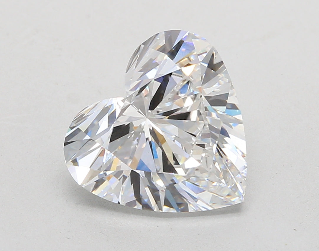 4.01 Carat Heart Shaped, Ideal Cut, D Color, VS1 Clarity, IGI Certified Lab Grown Diamond