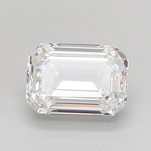 1.53 Carat Emerald Shaped, Excellent Cut, D Color, VVS2 Clarity, IGI Certified Lab Grown Diamond
